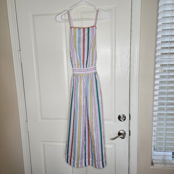 Boden Stripe Halterneck Midi Dress Sweetcorn and Green Pepper- 6 Petite- NWT! - Picture 6 of 9